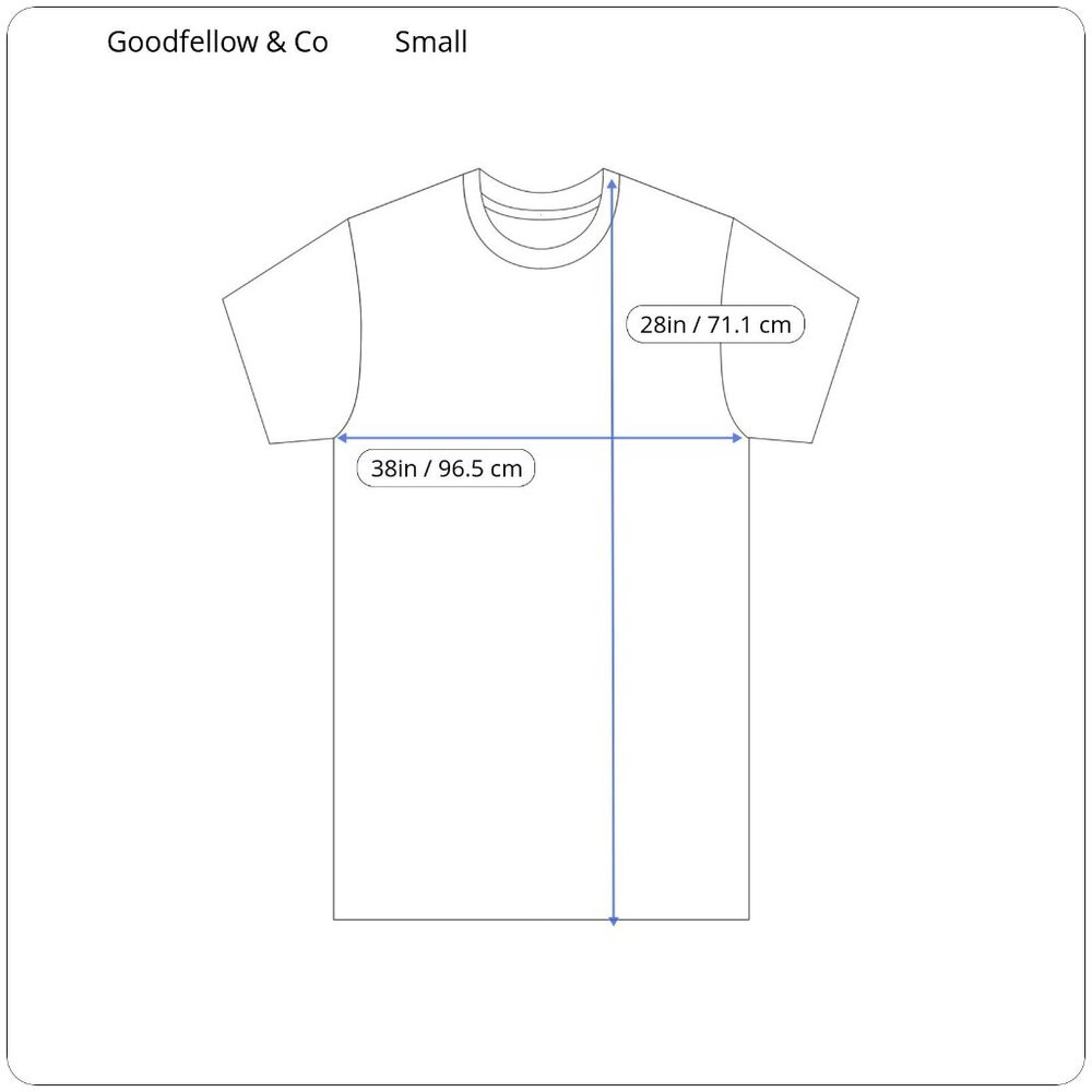 Goodfellow & Co Mens Casual Blue Crew Neck Short Sleeves T-Shirt Size Small - Picture 4 of 11